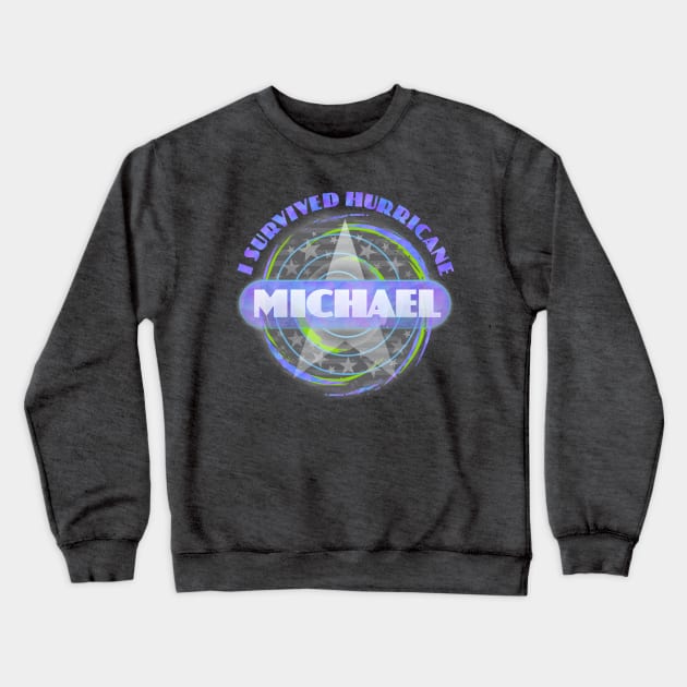 Hurricane Michael Crewneck Sweatshirt by Dale Preston Design